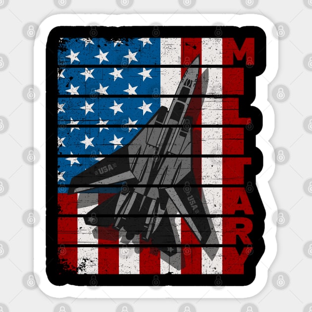 Jet Fighter Military Air Force Sticker by RadStar